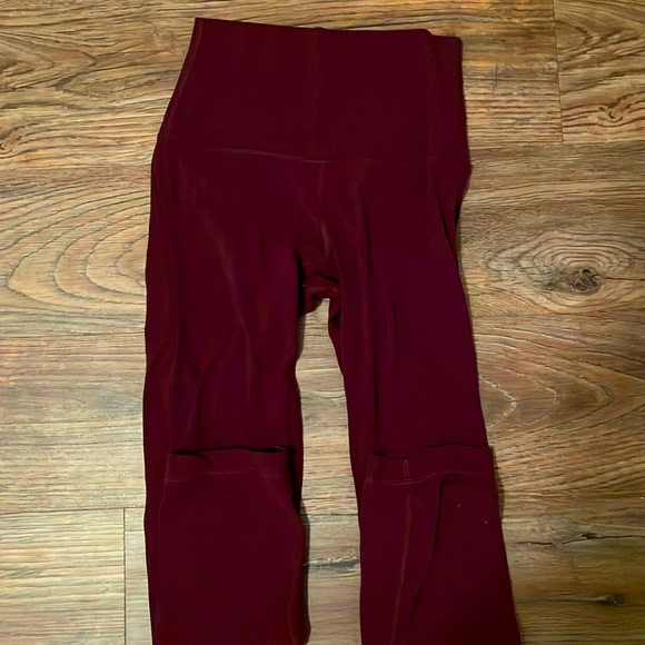 lululemon athletica Pants & Jumpsuits Maroon Define Lululemon Leggings Poshmark